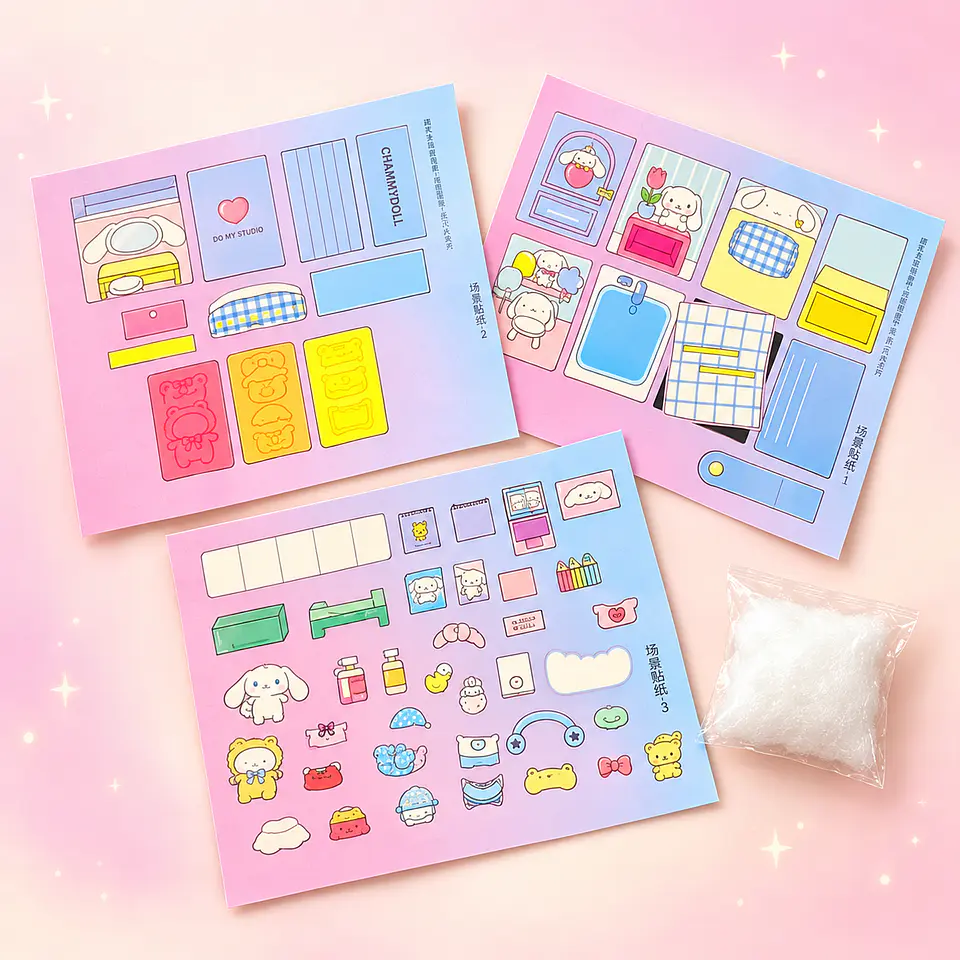 Kit DIY Libro Sensorial Cinnamoroll – Manualidades Kawaii  1