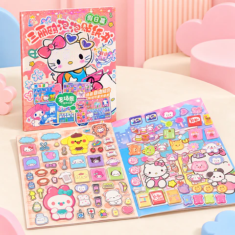 Libro de Escenas con Stickers Hello Kitty y Amigos – Sanrio 