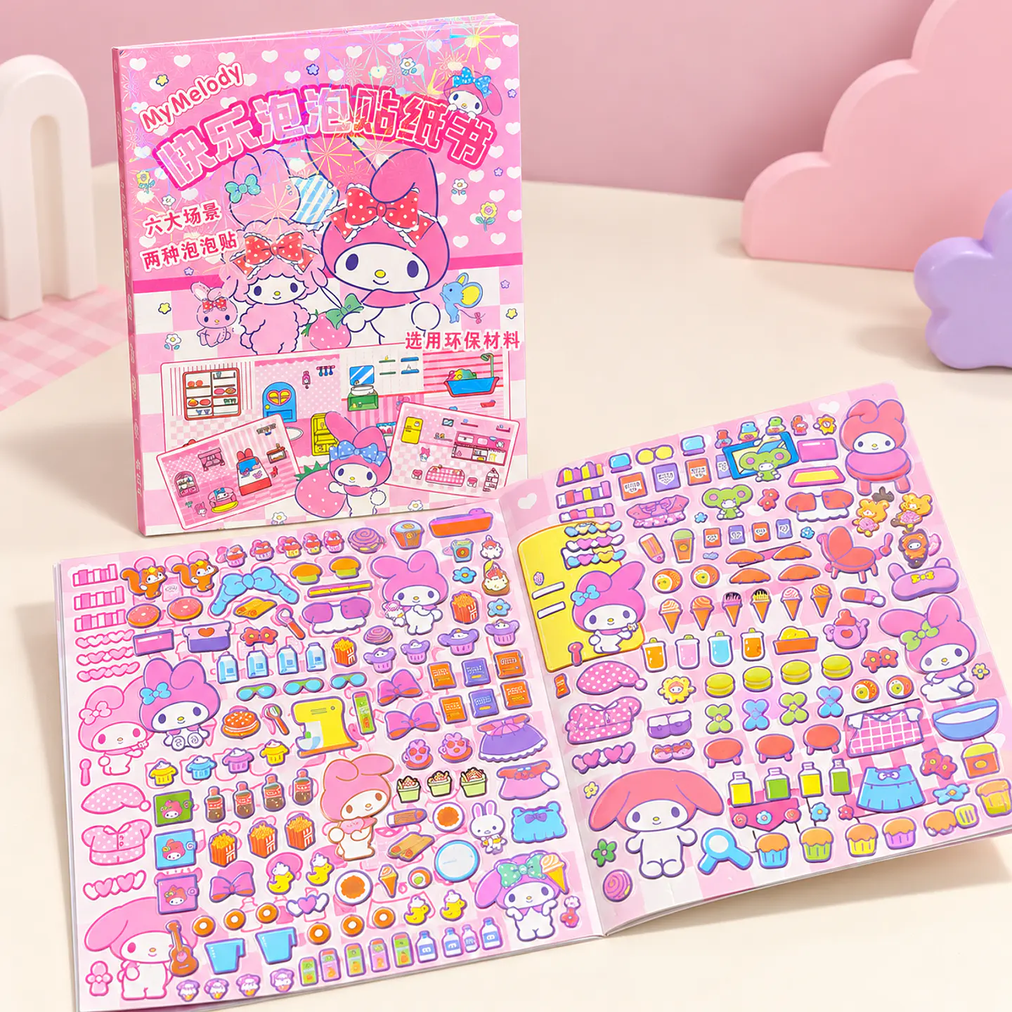 Libro de Escenas con Stickers My Melody – Sanrio  1