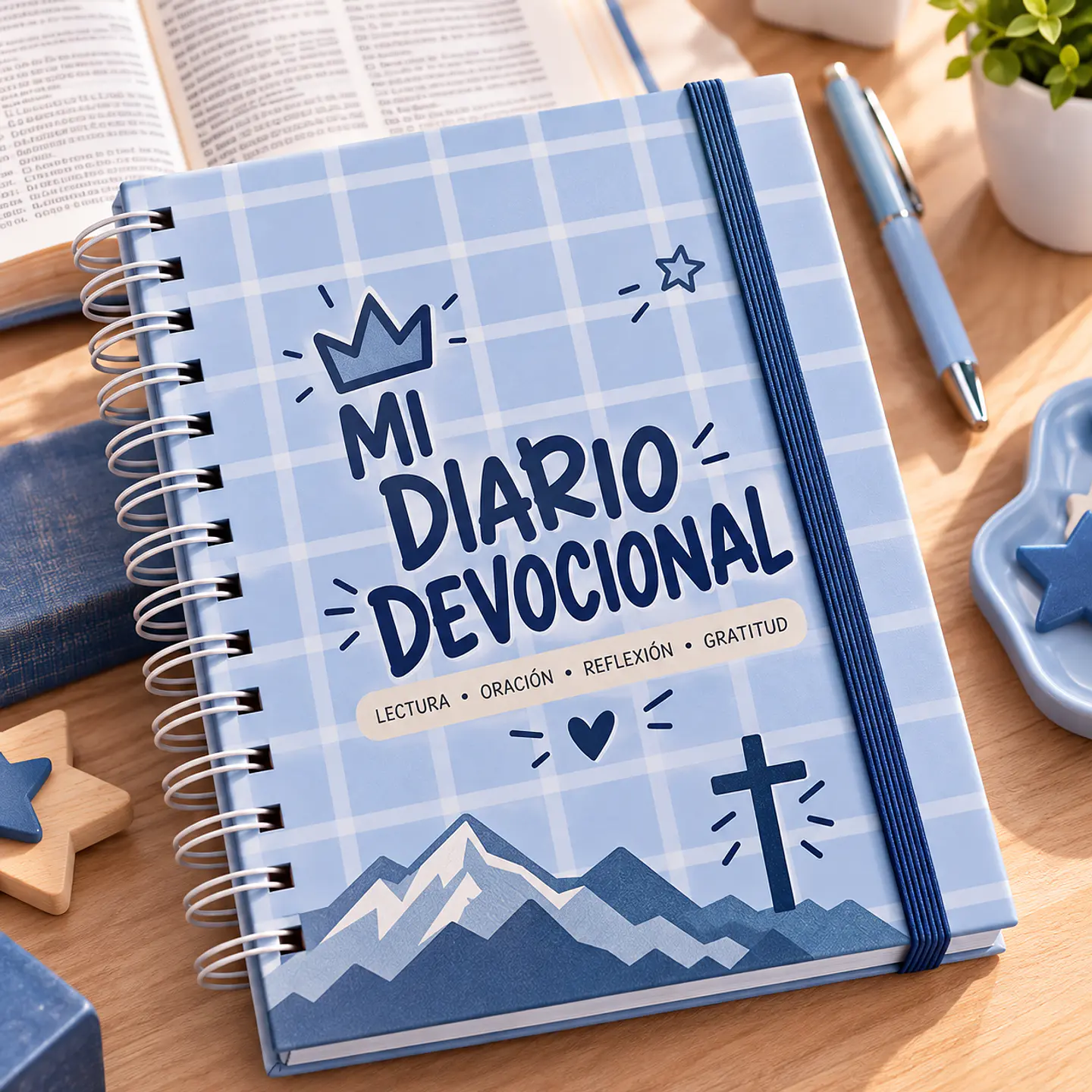 Diario Devocional de 100 Hojas – Cuaderno de Oración y Reflexión 2