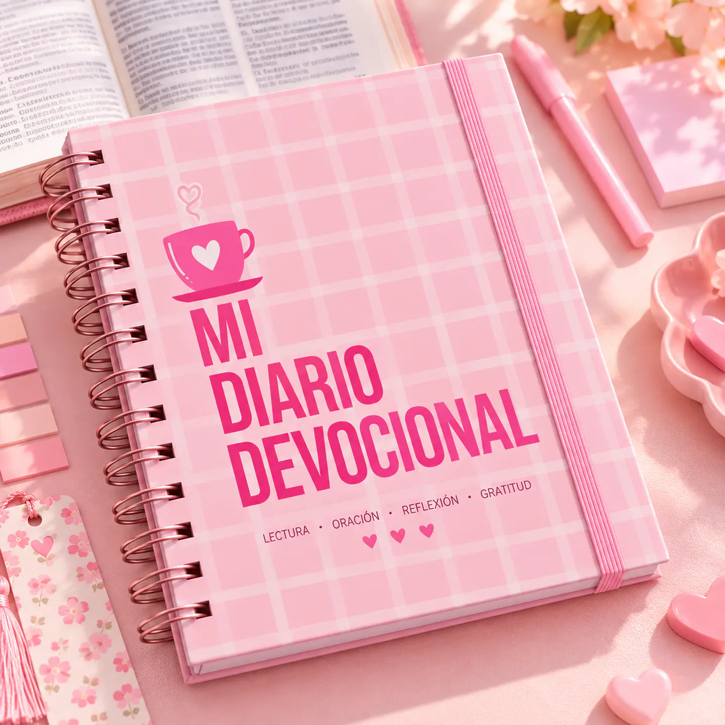 Diario Devocional de 100 Hojas – Cuaderno de Oración y Reflexión 1