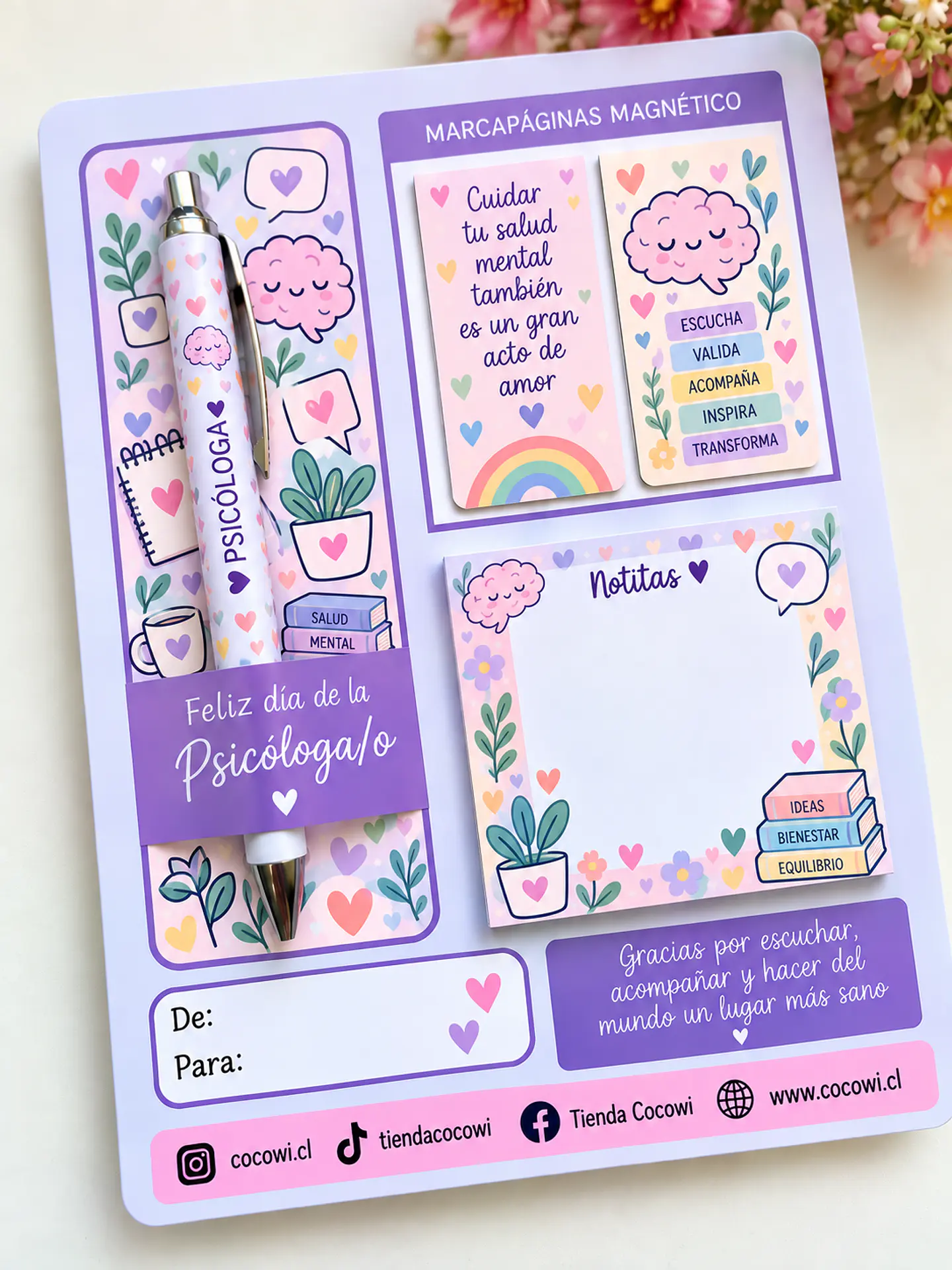 Set de Papelería Personalizado para Profesiones  4