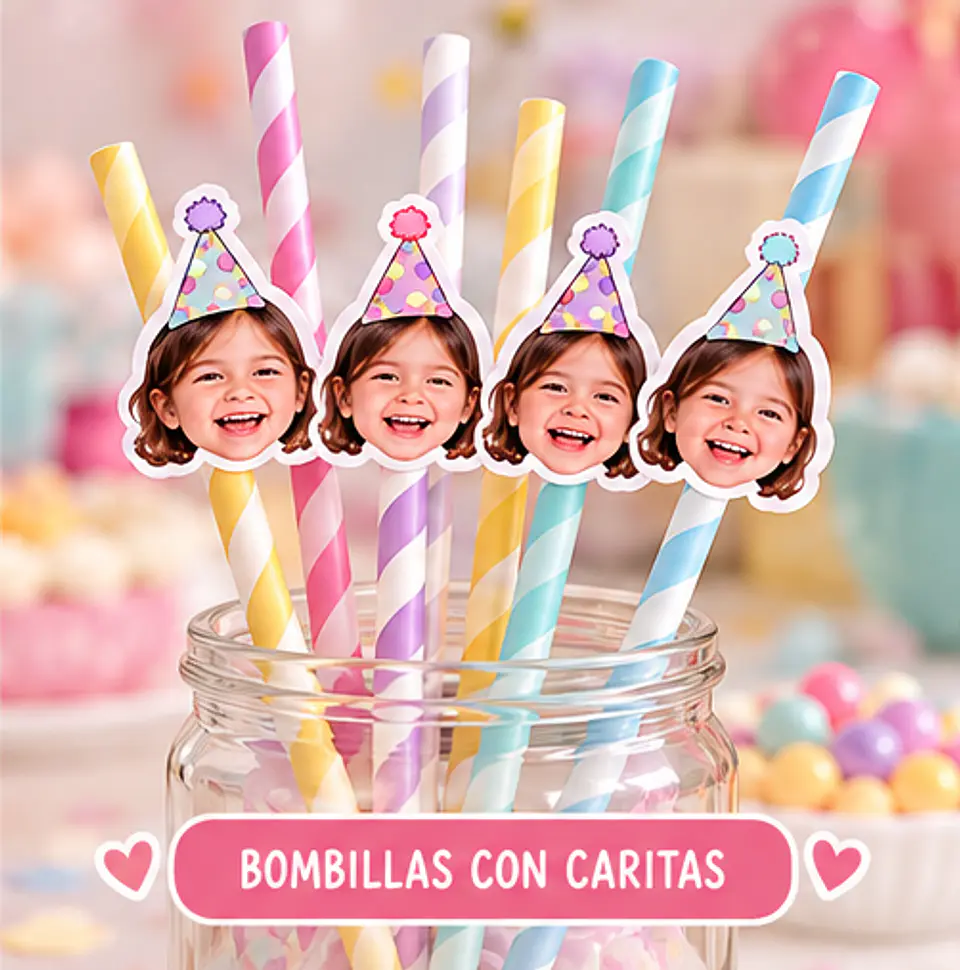 Bombillas Personalizadas Caritas Virales  1