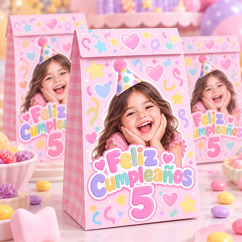 Bolsitas de Dulces Personalizadas Caritas Virales – Pack 10 Unidades 