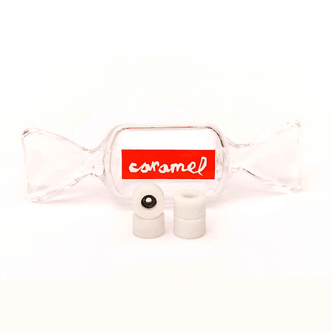 Caramel Wheels White 8 mm 65D