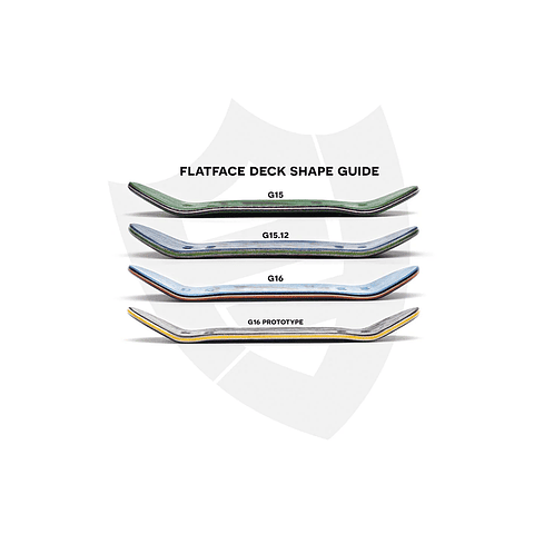 Flatface Deck G15 Orange 33.6 mm