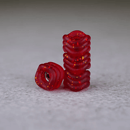 Maple Wheels Shark Red Glitter