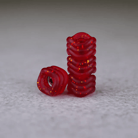 Maple Wheels Shark Red Glitter