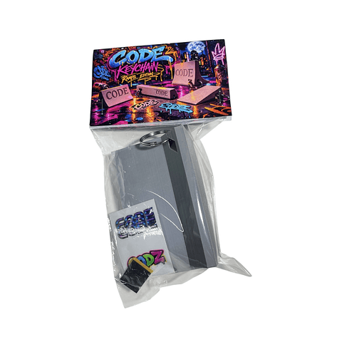 Code Keychain Mini Ramps "Jersey Barrier"