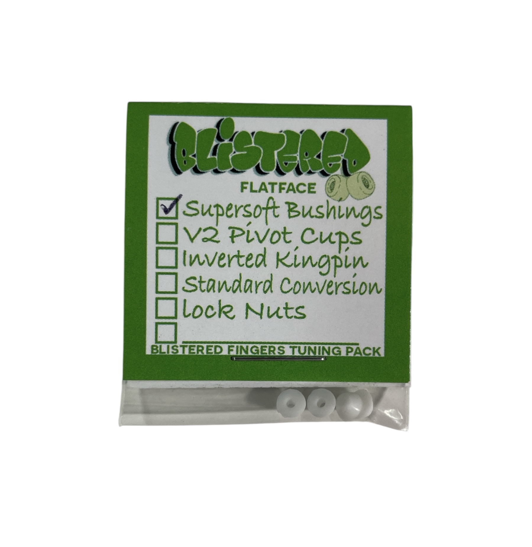 Blistered Pro Bushings White