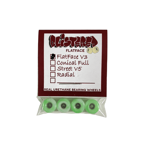 Blistered Urethane Bearing Wheels Flatface V3 Xbox 