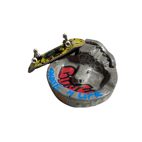 Cenicero Cemento Ashtray Skatepark 10 cms 