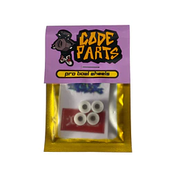 Code Parts Pro Wheels Bowl 8.5 mm Shape White