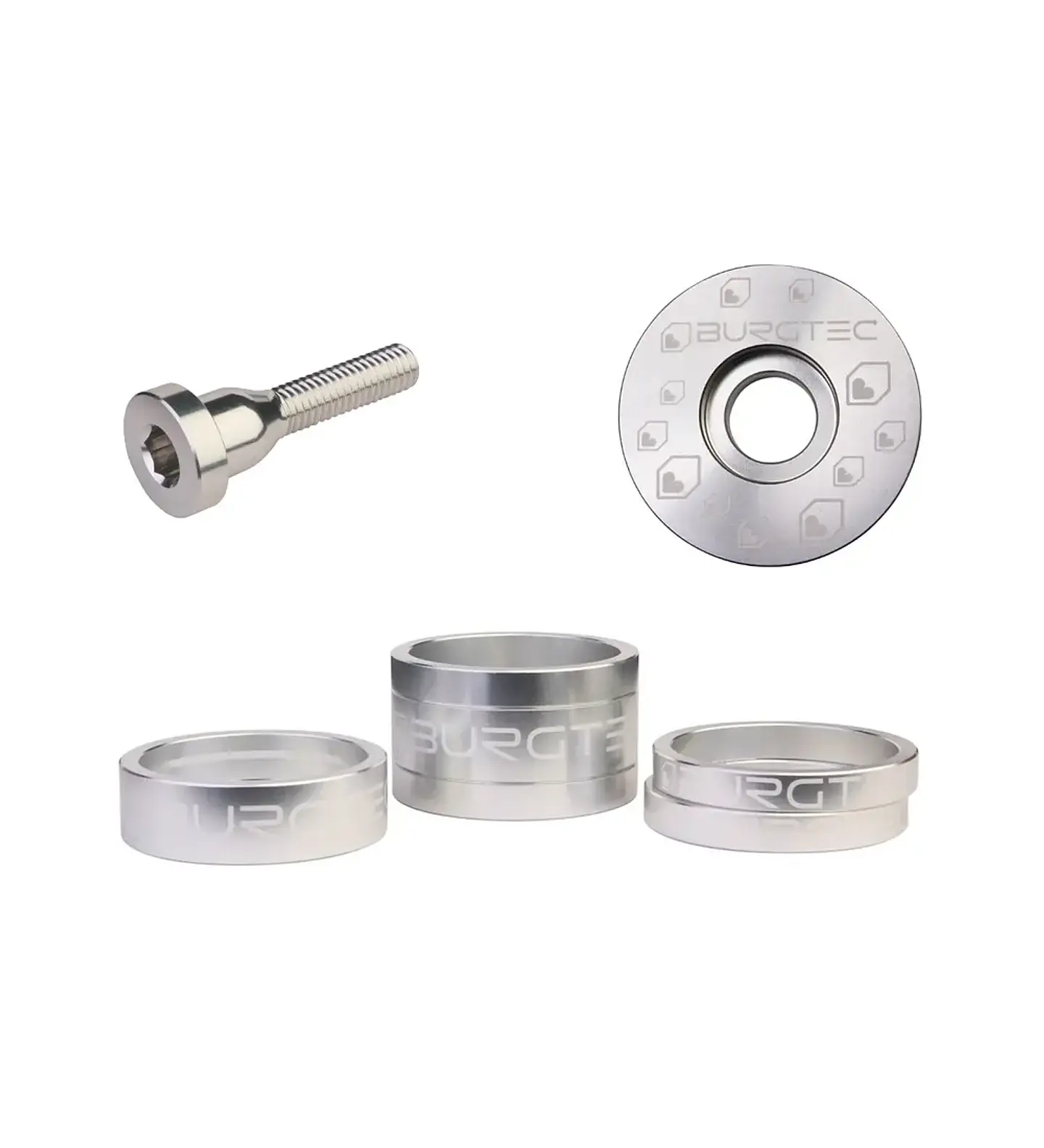 Kit Burgtec Espaciadores, Tapa y Perno 3