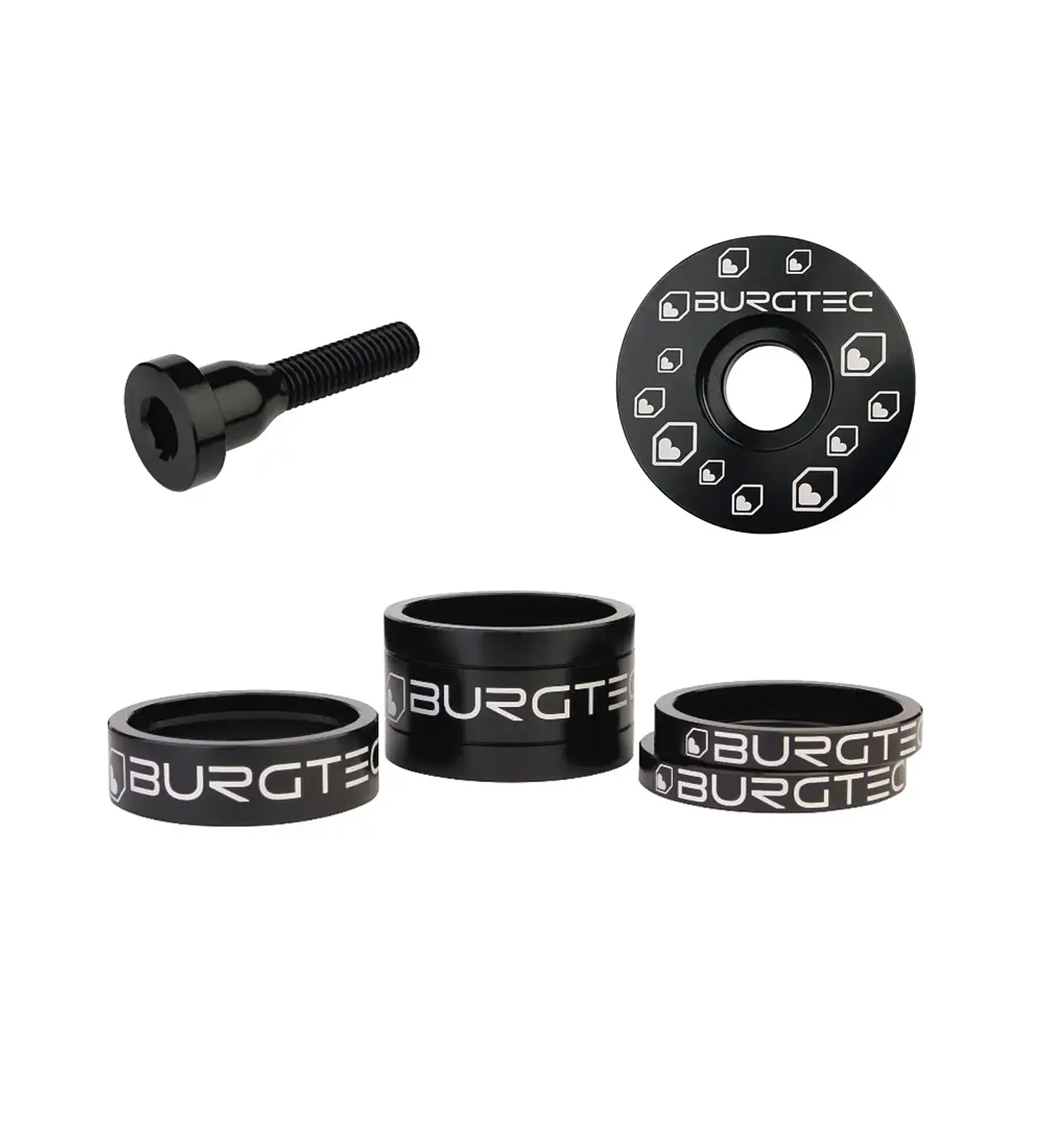 Kit Burgtec Espaciadores, Tapa y Perno 2