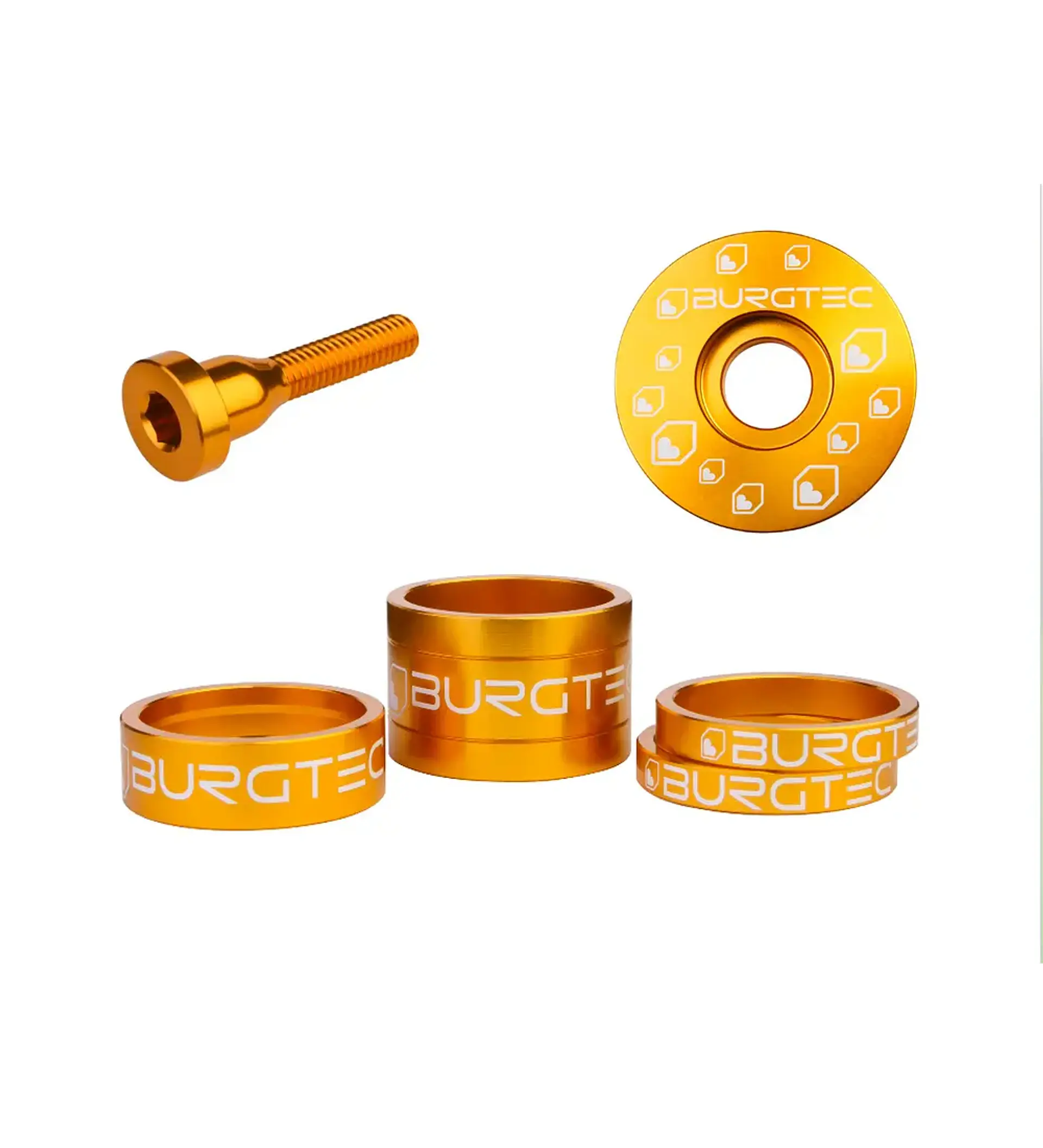 Kit Burgtec Espaciadores, Tapa y Perno 5