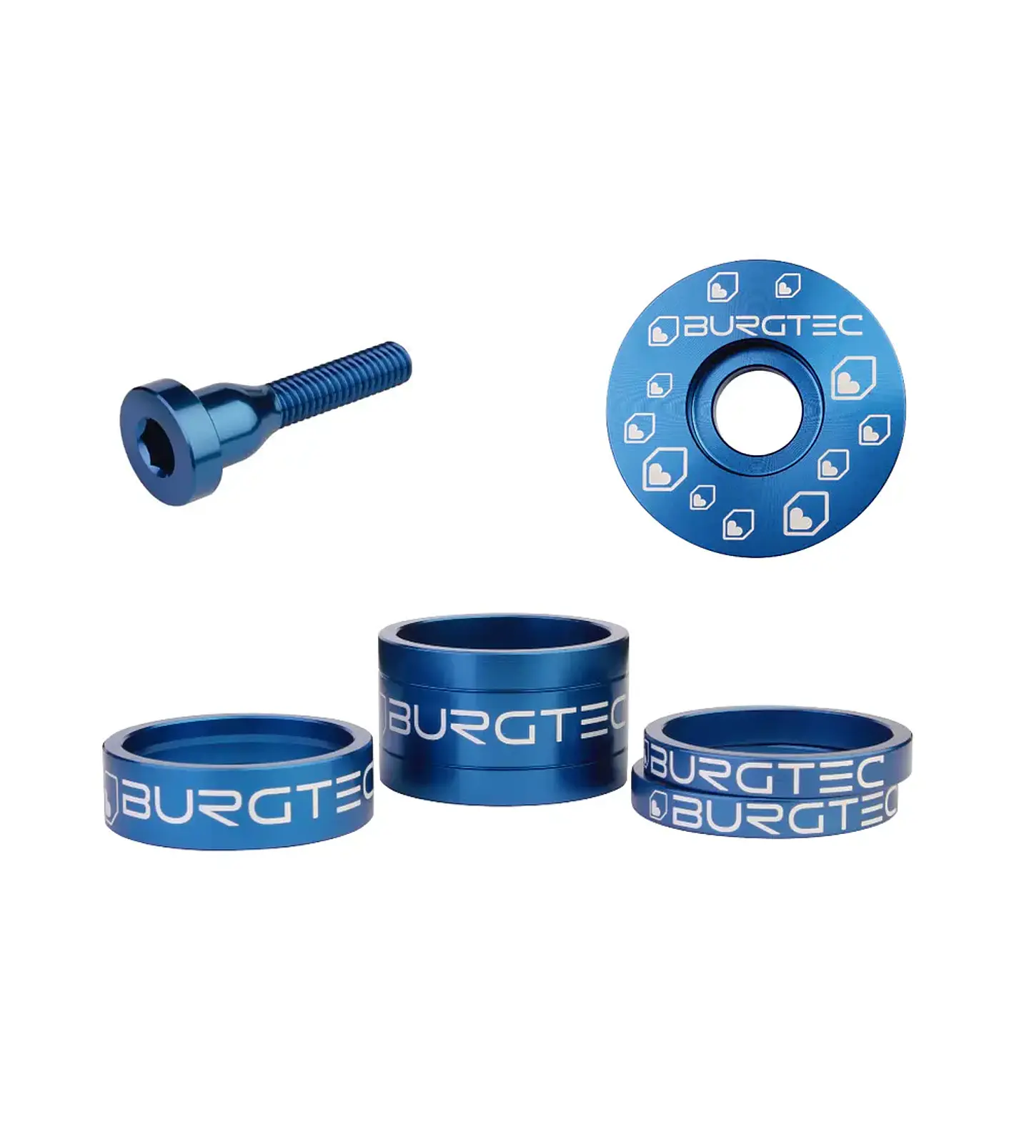 Kit Burgtec Espaciadores, Tapa y Perno 6