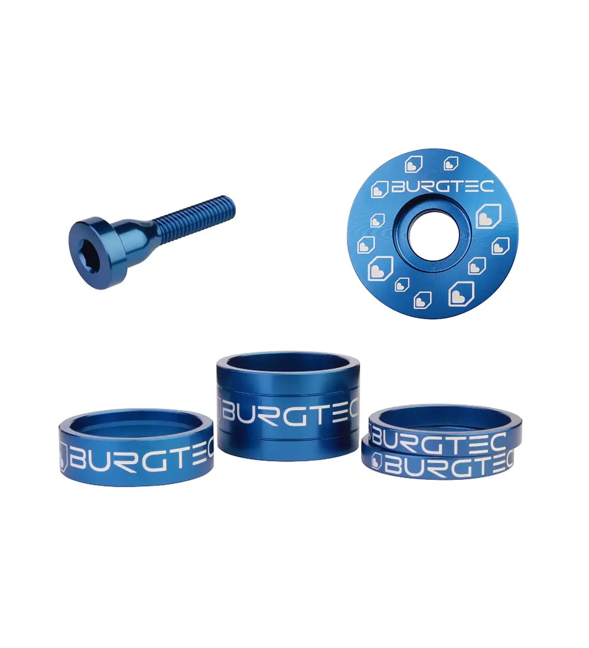Kit Burgtec Espaciadores, Tapa y Perno 6