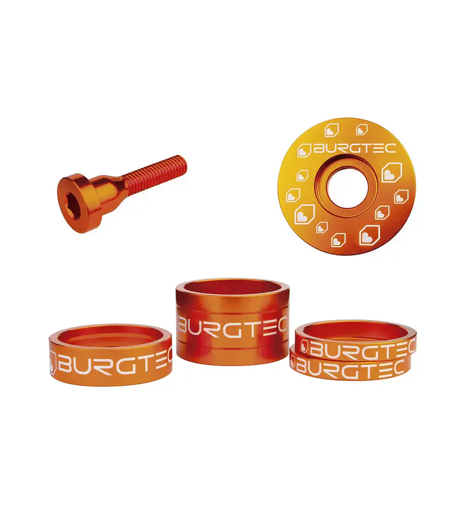 Kit Burgtec Espaciadores, Tapa y Perno 8