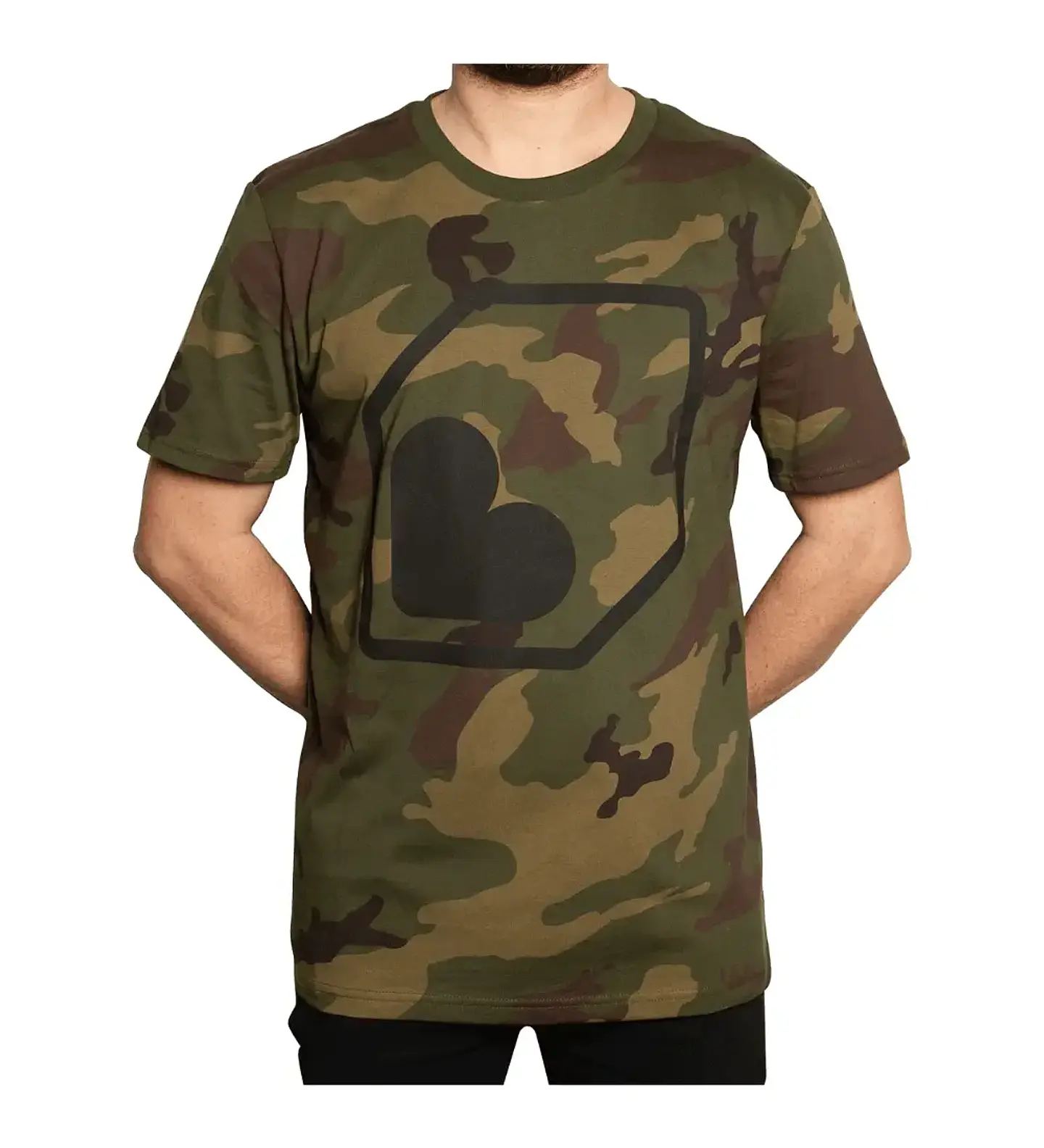 Polera Burgtec Manga Corta Camo 1