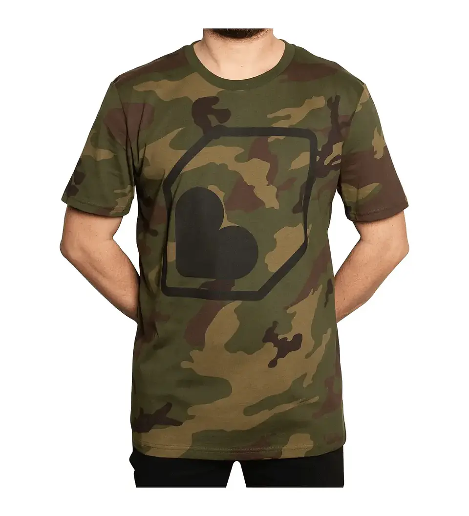 Polera Burgtec Manga Corta Camo 1