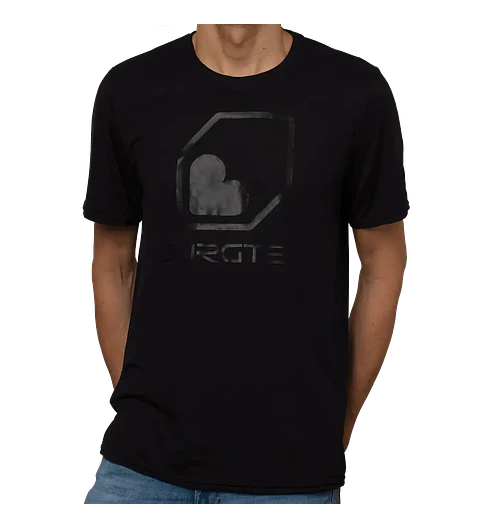 Polera Burgtec Manga Corta Black on Black