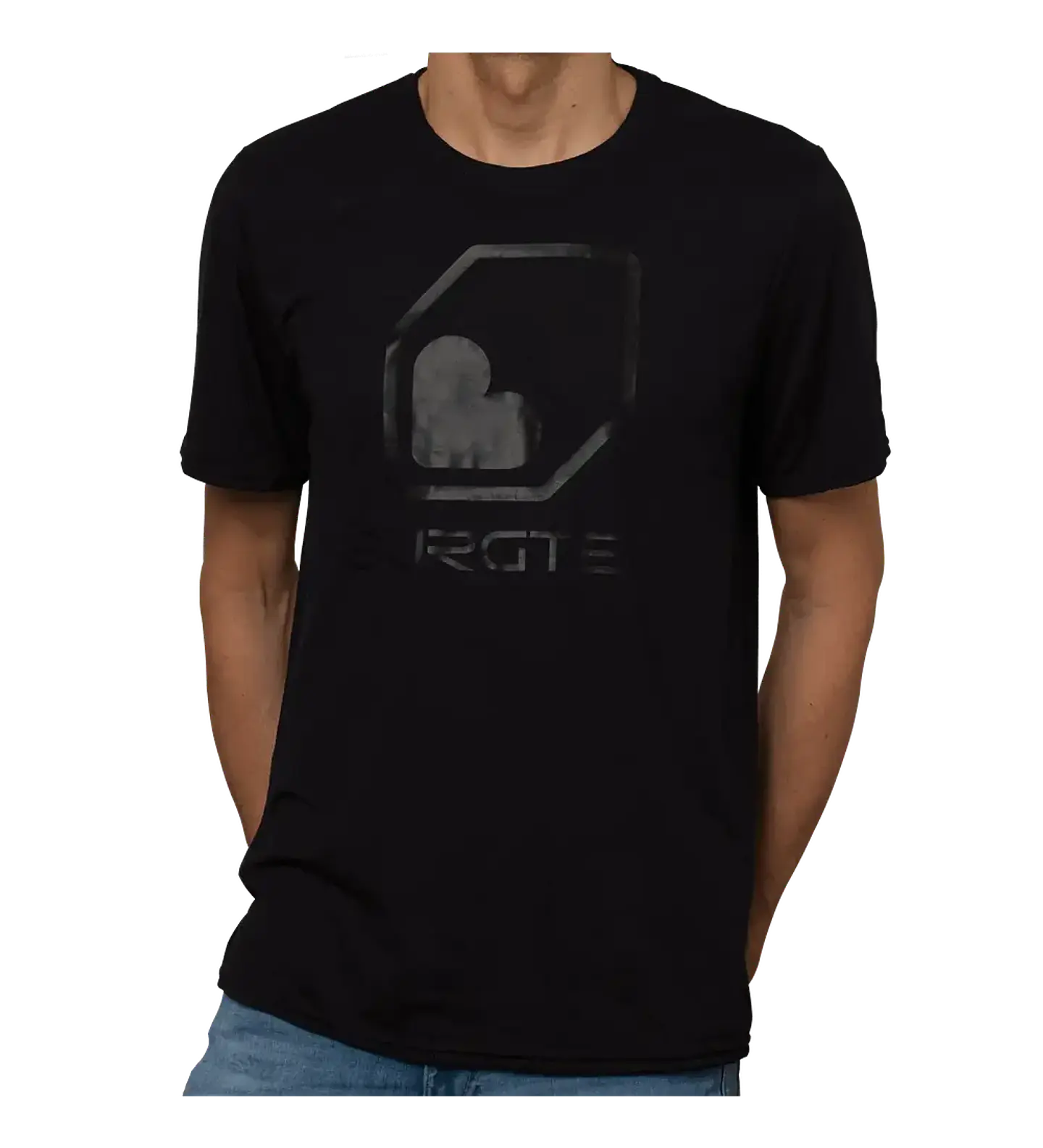 Polera Burgtec Manga Corta Black on Black 1