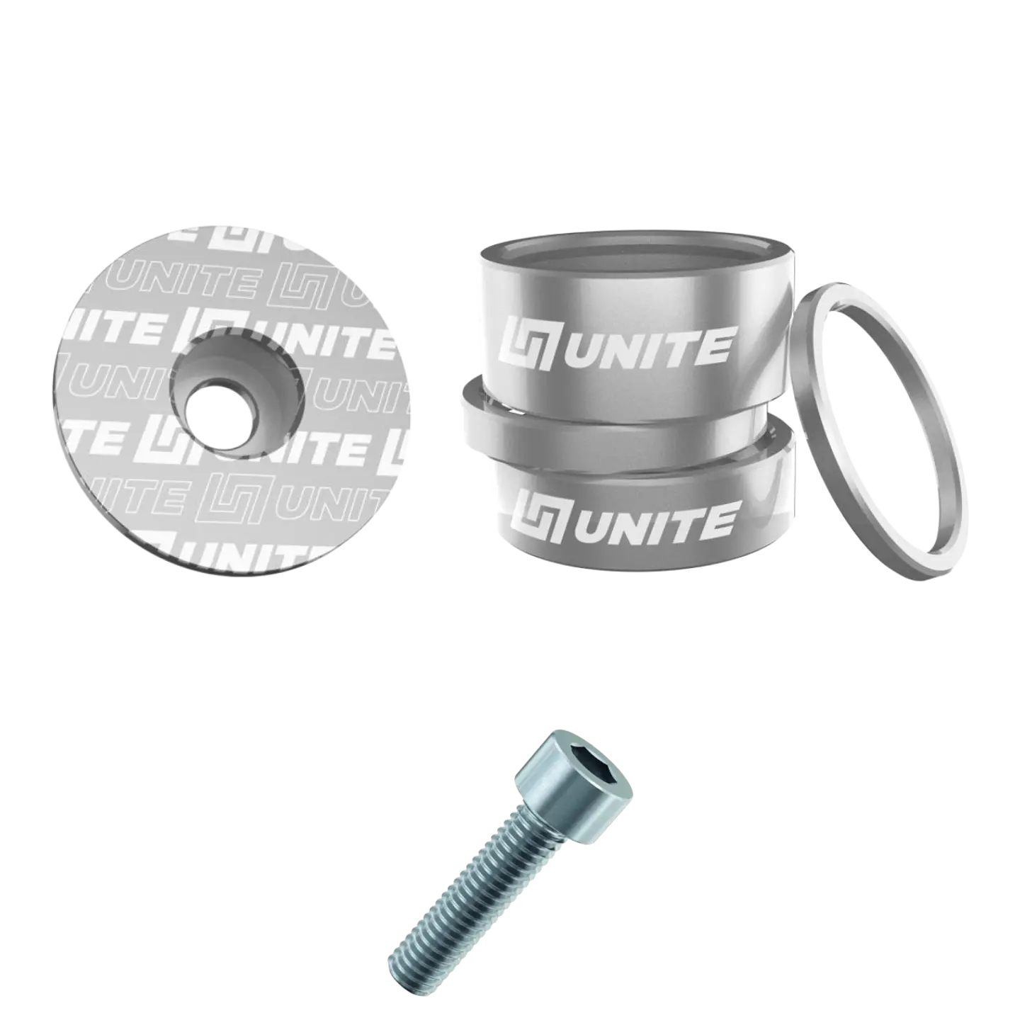 Kit Unite Espaciadores, Tapa y Perno 2