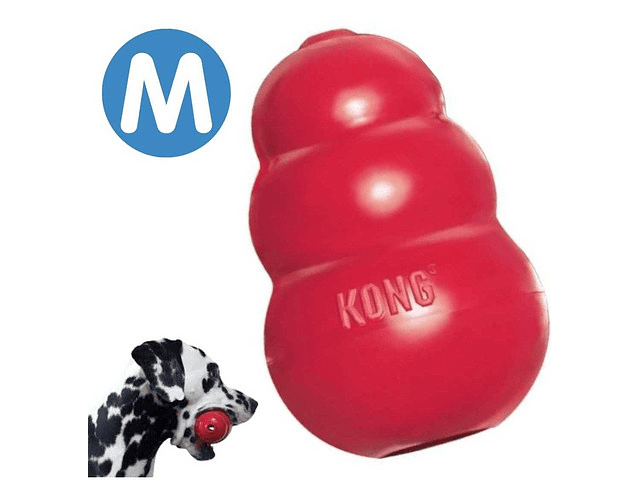 Juguete Para Perros Kong Classic Rojo Talla M - 16kg Orig.