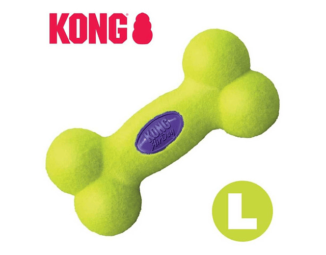 Kong Air Dog Squeaker Bone Juguete Para Perros - Talla L