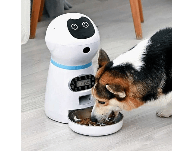 Dispensador Alimentos Mascotas Robot Inteligente Programable