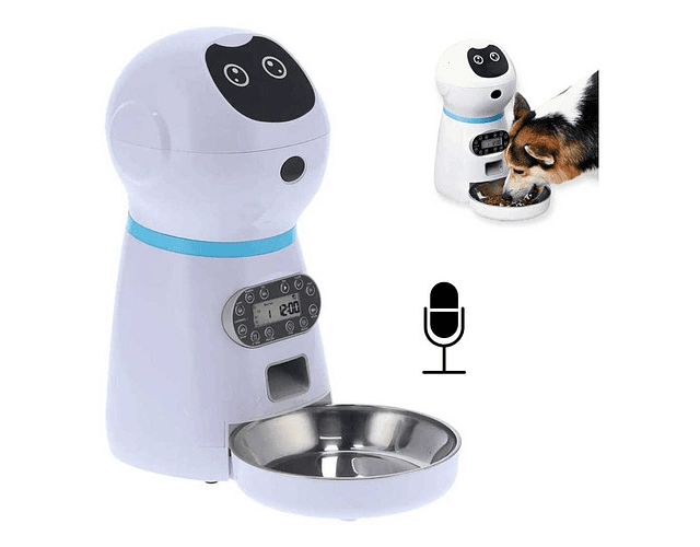 Dispensador Alimentos Mascotas Robot Inteligente Programable