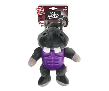 Peluche Para Perro I'm Hero Hipopotamo Con Sonido - Gigwi 