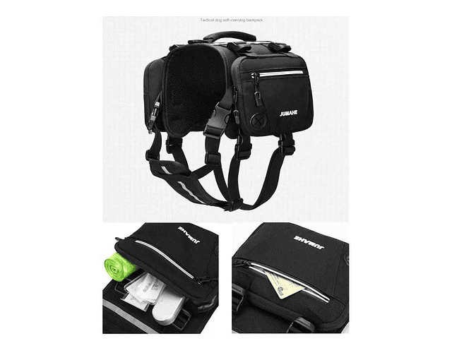 Arnés Con Mochila Para Perros Paseos, Viajes, Trekking 