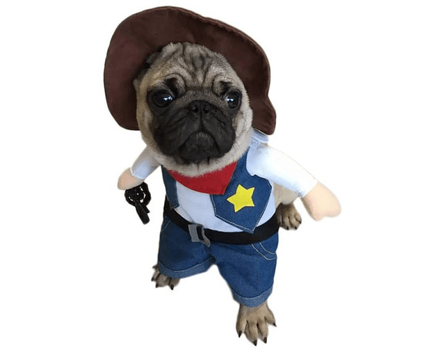 Disfraz De Vaquero Sheriff Para Mascotas