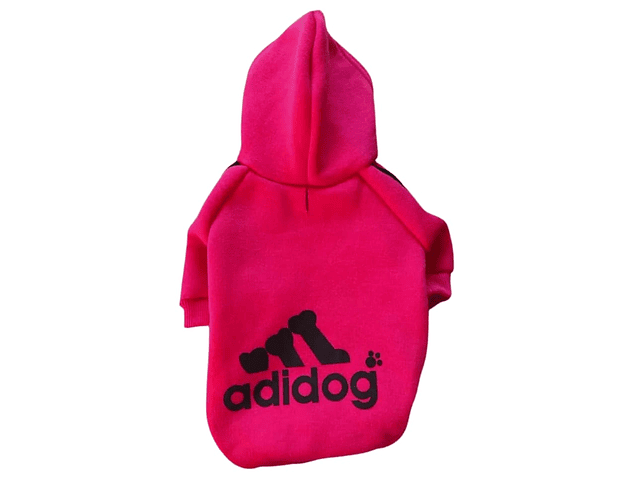 POLERON ADIDOG CON CAPUCHA PINK