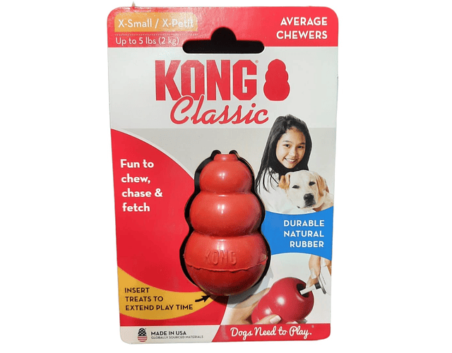 Juguete Para Perros Kong Classic Rojo XS Original