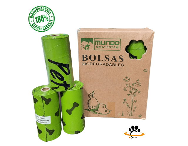 Bolsas Biodegradables Para Perros Fecas - 90 Unidades