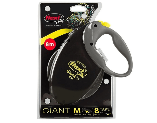 Correa Retráctil 8 Mts Flexi Giant - Talla M 25 Kg