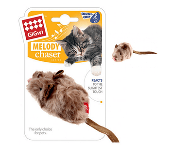 Ratón Para Gatos Melody Chaser Con Sonido Realista - Gigwi