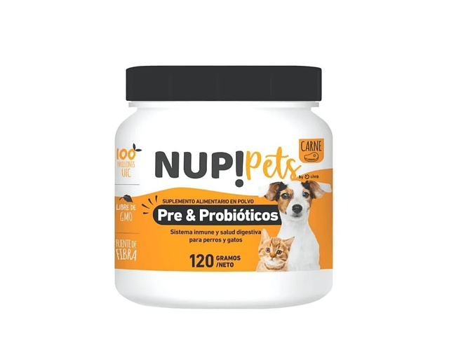 Nup! Pets Suplemento Pre & Probióticos Perro Y Gato - Carne