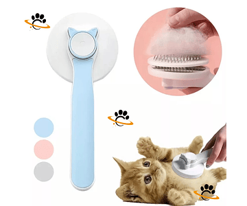 Cepillo De Pelo Gato, Perro, Mascota Con Botón Limpieza Cs