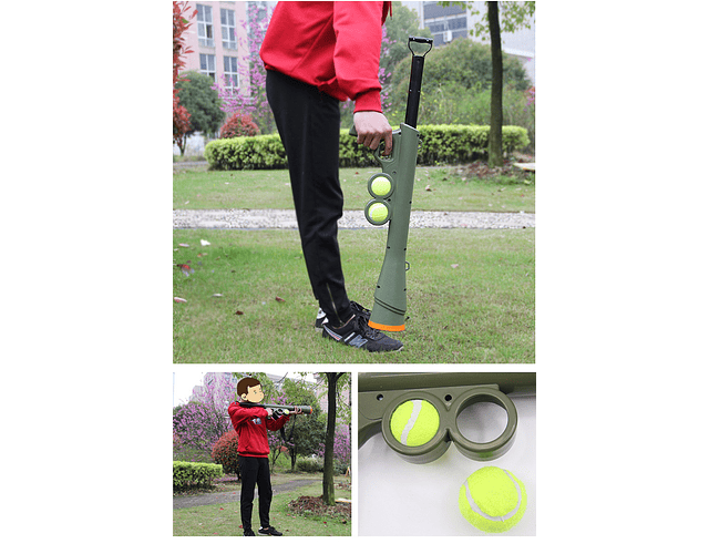 Lanzador de pelotas de tenis Bazooka