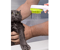 Cepillo Ducha Portable Bañera Botón Ajustable Perro, Gato Cs