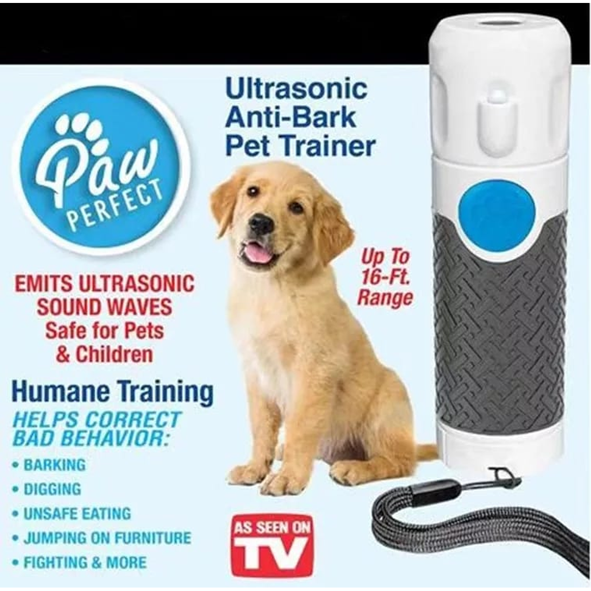 Ahuyentador Repelente para perros de mano por ultrasonidos