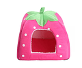 Cama Frutilla Iglú Para Mascotas Erizo Conejo Cuy 35x35 Cm