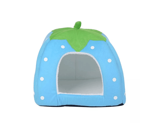 Cama Frutilla Iglú Para Mascotas Erizo Conejo Cuy 35x35 Cm