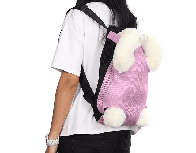 Bolso Canguro Morral Porta Perros Transporte Mascota Talla M