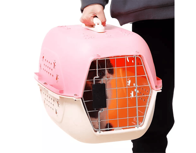 Jaula Transporte Canil Perros Gatos Mascotas Seguridad Viaje