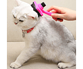 Cepillo Para Mascotas Con Botón Extractor Fácil Limpieza Cs